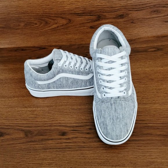 Vans Old Skool Sneakers in Rib Knit Gray - Picture 3 of 5